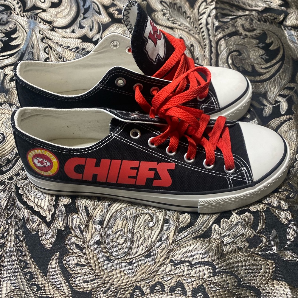 KC Chiefs low cut Chuck Taylor style Sneakers